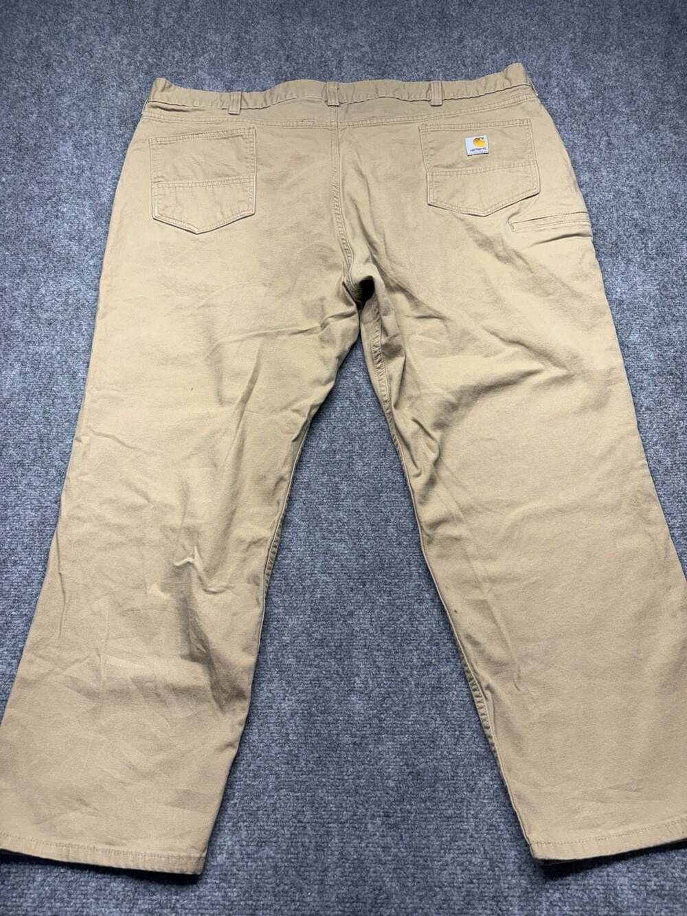Carhartt Pants Men's 48x30 tan Relaxed Fit Canvas Rugged Utility Work Wear EUC - Picture 10 of 12